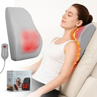 Oreiller de massage chauffant Shiatsu pour les épaules et le dos, appareil de massage vibrant pour le cou et le dos pour soulager les douleurs dorsales