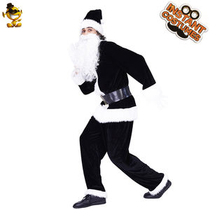 ชุดแฟนซีซา<span class=keywords><strong>น</strong></span><span class=keywords><strong>ต้า</strong></span>คลอสสีดำสำหรับผู้ชาย ชุดคอสเพลย์ปาร์ตี้คริสต์มาส ฮาโลวี<span class=keywords><strong>น</strong></span> สำหรับผู้ใหญ่ - Product Image 5