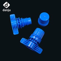 Danju Bouchon de bec verseur durable à visser, diamètre intérieur 9,6 mm, PE, anti-déversement, étanche, pour sachets de liquides et emballages alimentaires