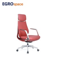 EGROspace Mobilier de bureau haut de gamme moderne, chaise de direction pivotante en cuir ergonomique