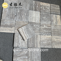 Carrelage en pierre de travertin gris argenté Natura, carrelage en marbre antique pour sols intérieurs et extérieurs, conception personnalisée, pavé, best-seller