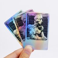 Logotipo personalizado impreso resistente a los rayos UV impermeable troquelado vinilo pegatinas holográficas reflectante holograma etiqueta adhesiva