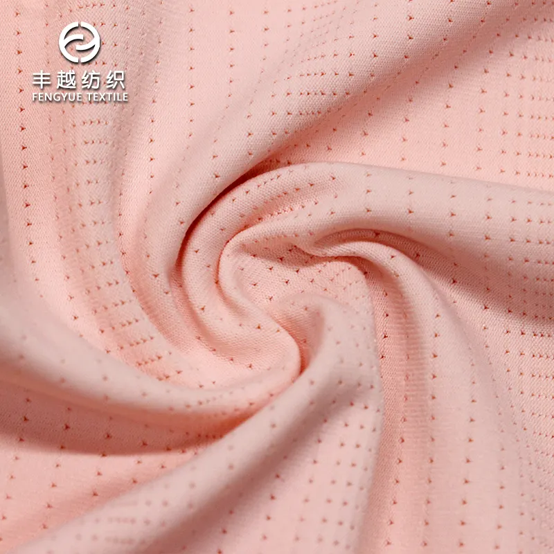 6009# mesh ventilation150g Sports T-shirt mesh moisture wicking quick drying high elastic fabric