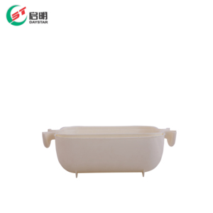 2 Tier <b>Plastic</b> Storage <b>Basket</b> PP Injection Molded Household Organizer <b>Basket</b> for Kitchen Fruit and Vegetables - Product Image 2