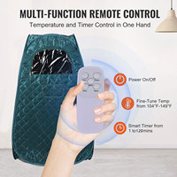 Sauna Portátil Ligera para el Hogar, Tipo Pop-Up, para Una Persona, para Bajar de Peso, Mini Sauna de Vapor con Calefacción