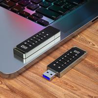 Secure Portable 32GB USB 3,2 Flash Drive a prueba de polvo e impermeable protegido con contraseña Hardware Cifrado Modelo de metal en stock