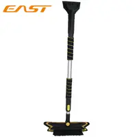 EAST Hot Sale Rotation Scratch-Free Snow Removal Broom, Detachable Ice Scraper with Expandable Cushion Foam Handle