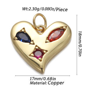 Caliente Punk princesa corte circón caramelo amor mujeres cobre ajuste Joker sin decoloración collar accesorios al por mayor - Product Image 6