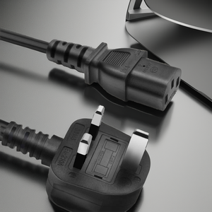 Cable de Extensión de Alimentación VOSORON C14 Macho en Ángulo Recto a C7 Hembra, IEC 320, 3 Pines, Forma 8, Conversor de Corriente Alterna para Electrodomésticos - Product Image 2