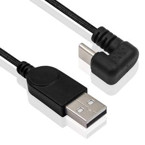 Cavo USB Type <span class=keywords><strong>C</strong></span> Intrecciato in Nylon per Ricarica Rapida 3A, Cavo di Ricarica USB a Forma di U 180 Gradi, Cavo Dati da Tipo A a <span class=keywords><strong>C</strong></span> - Product Image 2
