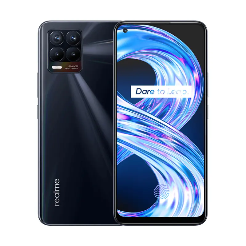 Realme 8 Original Phone 6GB 128GB 6.4 zoll AMOLED Display 5000mAh Battery 30W Charge Cell Phones Smartphone