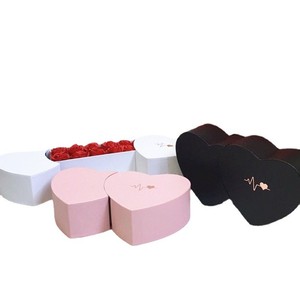 Coffrets cadeaux de fleurs <span class=keywords><strong>surprise</strong></span> double cœur design créatif boîte de tiroir de <span class=keywords><strong>maman</strong></span> de Noël de la Saint-Valentin pour fleurs et chocolats - Product Image 2