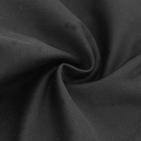 Tablier de cuisine professionnel noir personnalisé en polyester et coton, longueur intégrale, avec deux poches et logo, idéal pour la vaisselle et la cuisson - Vente en gros à prix réduit