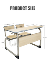 Ensemble de bureau et chaise ergonomiques en bois pour enfants avec un design moderne