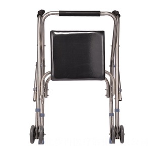 Ming Meng Ran <b>Walker</b> With Seat And Wheels <b>For</b> Elderly And <b>Disabled</b> Mobility Aid Stainless Steel Folding Design - Product Image 4