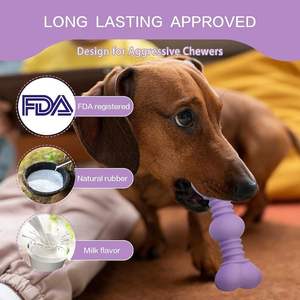 Juguetes de tendencia 2023, cepillo de dientes de goma para huesos, palo para masticar mascotas para perros, limpieza de mordedura de goma, juguete para masticar, punto de hueso, tocino, juguetes para mascotas grandes - Product Image 3