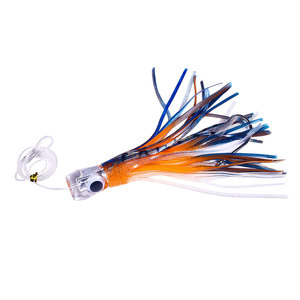 Leurres <span class=keywords><strong>de</strong></span> pêche à la traîne en haute mer en eau salée, têtes en résine, leurres en forme <span class=keywords><strong>de</strong></span> pieuvre et d'encre avec hameçon pour thon, marlin, voilier - Product Image 4