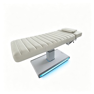 Meubles <span class=keywords><strong>de</strong></span> salon <span class=keywords><strong>de</strong></span> beauté modernes, <span class=keywords><strong>table</strong></span> <span class=keywords><strong>de</strong></span> massage <span class=keywords><strong>de</strong></span> salon avec base en acier inoxydable argenté, 3 moteurs, <span class=keywords><strong>lit</strong></span> <span class=keywords><strong>de</strong></span> spa facial électrique - Product Image 6