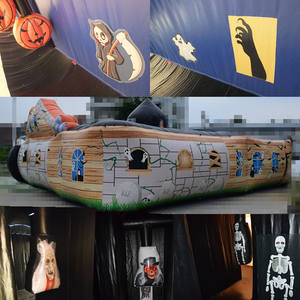 Juegos Deportivos inflables con temática <span class=keywords><strong>de</strong></span> Halloween, etiqueta láser, Casa Encantada, laberinto - Product Image 6