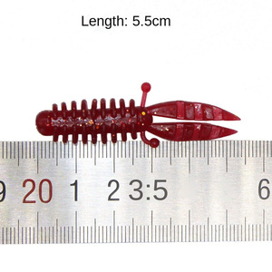 Señuelo de camarón de PVC blando <span class=keywords><strong>Hessen</strong></span> de 5.5cm y 1.5g, señuelo de hundimiento para trucha, lubina, bagre, lucioperca, marlín - Uso en agua dulce y salada - Product Image 5