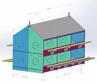Nouveau nid de ferme automatique à la main pour élever des éleveurs de poulets