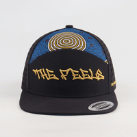 Casquette de golf 7 panneaux de haute qualité, directement du fabricant, avec logo brodé 3D personnalisé et impression personnalisée sur le panneau supérieur