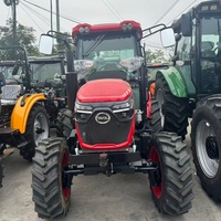 Multifunktionaler Traktor Landwirtschaftlicher Kleiner Kompakttraktor 4x4 Farmtraktor mit Front- und Hecklader Doppelkupplung