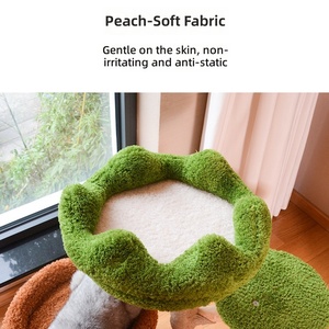 <span class=keywords><strong>Arbre</strong></span> à chat moderne tout-en-un en bois massif et sisal, personnalisable, pour chats de grande taille, avec griffoir en bois naturel et fruits, vente en gros - Product Image 5