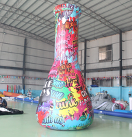 Modèle publicitaire géant gonflable d'extérieur en forme de bécher pour fumer et de pipes à eau, ballons gonflables pour fumer, bécher gonflable