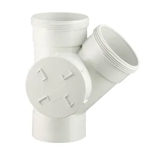 PVC Drainage AS/NZS1260 DWV Fittings 45 Degree Side Access Junction Right F/F