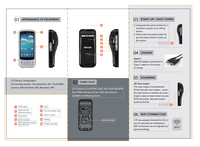 Chainway C75 PDA Portátil de 5.2 Pulgadas con Diseño Robusto, Escáner de Código de Barras de Mano, Impresora Integrada, Lector RFID, Imprime Etiquetas, Android
