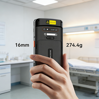 PDA Industrial 4G con Escáner de Código de Barras 1D 2D, Dispositivo Portátil Resistente con Android 15, Colector de Datos con NFC para Gestión Médica