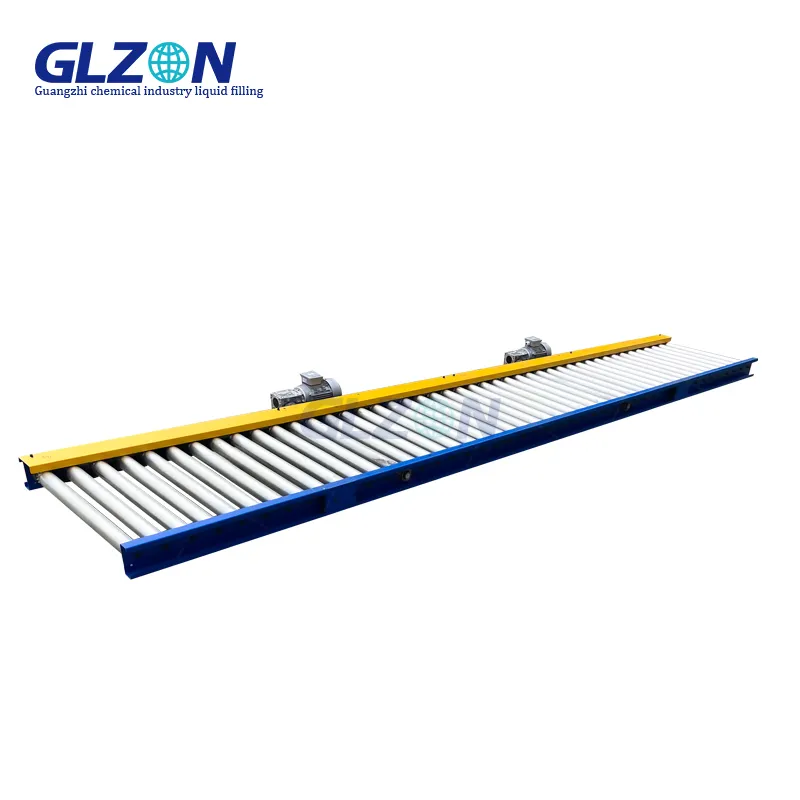 Material Conveying Line PVC/PU/Stainless Steel Roller Conveyor for Food Processing Industry