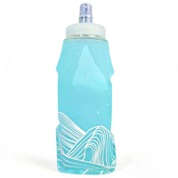 Bouteille d'eau souple pliable en TPU pour sac d'hydratation et gilet de course, gourde compressible de 17 oz, bouteille d'eau pliable