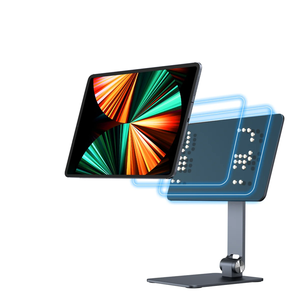 ขาตั้งแท็บเล็ตแบบพับได้ ปรับหมุนได้ 360 องศา วัสดุโลหะ แม่เหล็ก สำหรับ iPad Pro/Air - Product Image 1