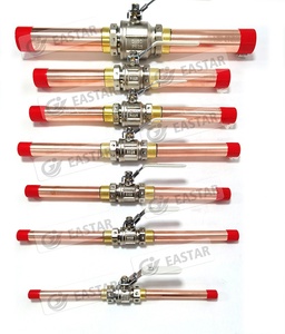 2 parçalı tıbbi pirinç küresel gaz valfi izolasyon kapatma küresel vana uzantıları ile oksijen temizlenmiş kilitlenebilir hat boru hattı vana - Product Image 3