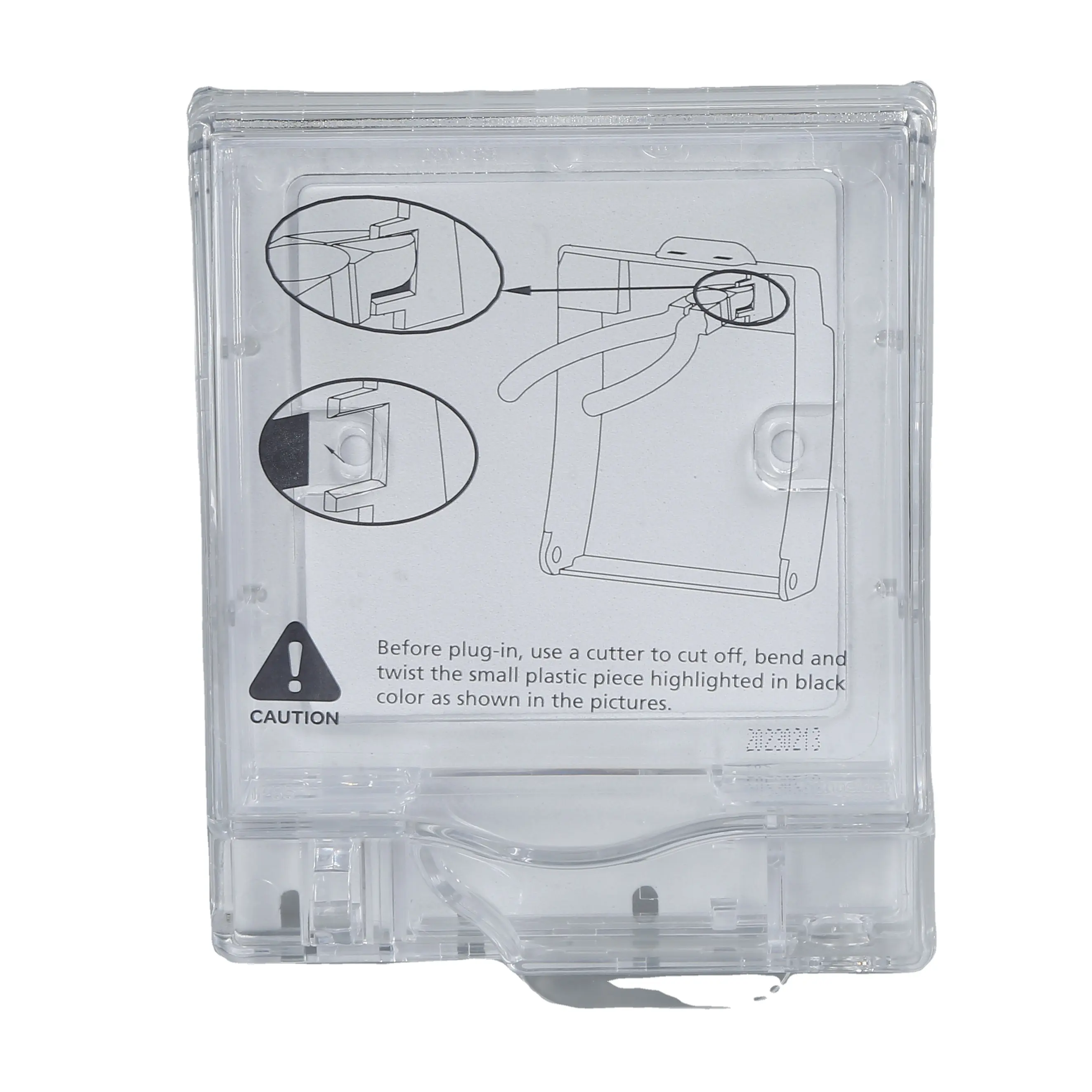 Transparente wasserdichte steckdose leere box schutzabdeckung für wandschalter und steckdose geeignet für wand-außenbadezimmerspray