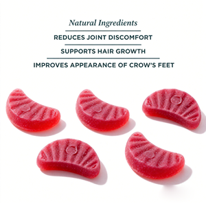 Anti-Aging-Vorteile für Haut, Nägel, Haare, Kollagen zur Hautaufhellung, Gummibärchen-Nahrungsergänzungsmittel, Glutathion-Aufhellungs-Gummis - Product Image 2