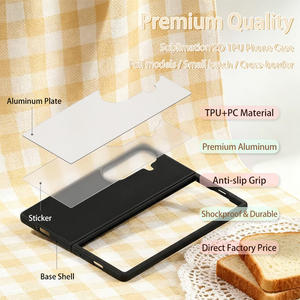 NOVELSUB per Samsung <span class=keywords><strong>Galaxy</strong></span> <span class=keywords><strong>Z</strong></span> Fold 8 Ultra, Cover per Telefono Personalizzabile in TPU 2D con Inserto in Alluminio per Sublimazione - Product Image 3