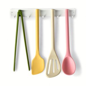 5 Pack Large Kitchen Spatula Spoons Non-Stick Full <b>Silicone</b> <b>Utensils</b> Set Heat Resistant Mixing Serving <b>Cooking</b> Spatulas - Product Image 1