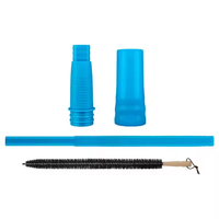 Kit de nettoyage de la bouche d'aération du sèche-linge 2 pièces Brosse d'aspirateur longue et flexible Brosse anti-peluches pour sèche-linge