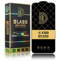 Protector de Pantalla Antiestático ESD HD para Teléfono Móvil, Película Protectora de Vidrio Templado de 0.4mm Sin Borde Blanco para iPhone 18 17/16 Pro Max