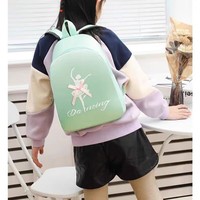 Sac à dos de danse unisexe pour enfants, à double bandoulière, pour le ballet latin, mignon, en polyester imperméable, pour l'école