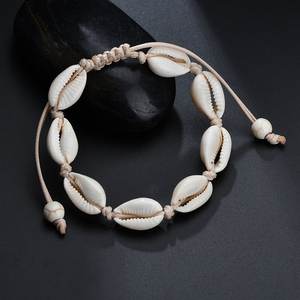 Pulsera de Conchas Marinas Estilo Hawaiano, Hecha a Mano, con Cordón y Cuentas, Joyería Unisex de Moda - Product Image 1