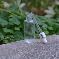 Klare Glas-Probenfläschchen 5ml 10ml 15ml 20ml 30ml 50ml, Leere Fläschchen für Parfüm- und Kosmetiköl-Proben