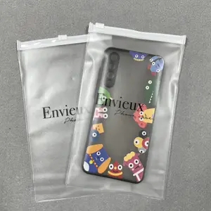 Laminated Mobile Phone Case Clear Packaging Plastic Zipper Lock Resealable Bags Custom Plastic Bag Transparent With Logo Plastic