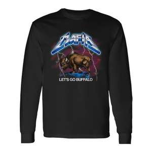 Camiseta de manga larga Mafia Retro Rock And Roll Lightning Let's Go Buffalo Fan - Product Image 1