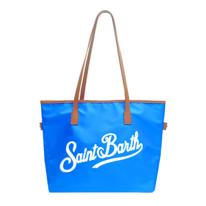 Bolso Tote de Gran Capacidad para Mujer, de Lona Estampada con Borde de Piel, Cierre de Cremallera, Forro de Poliéster, Bolso de Hombro de Fábrica - Product Image 3