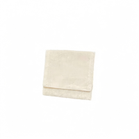 Pochette à bijoux Hongjia style enveloppe, sac cadeau anti-poussière à rabat, personnalisable par sérigraphie, en coton et lin, pour événements