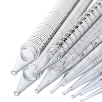 Pipettes sérologiques stériles de laboratoire 1ml/2ml/5ml/10ml/25ml/50ml